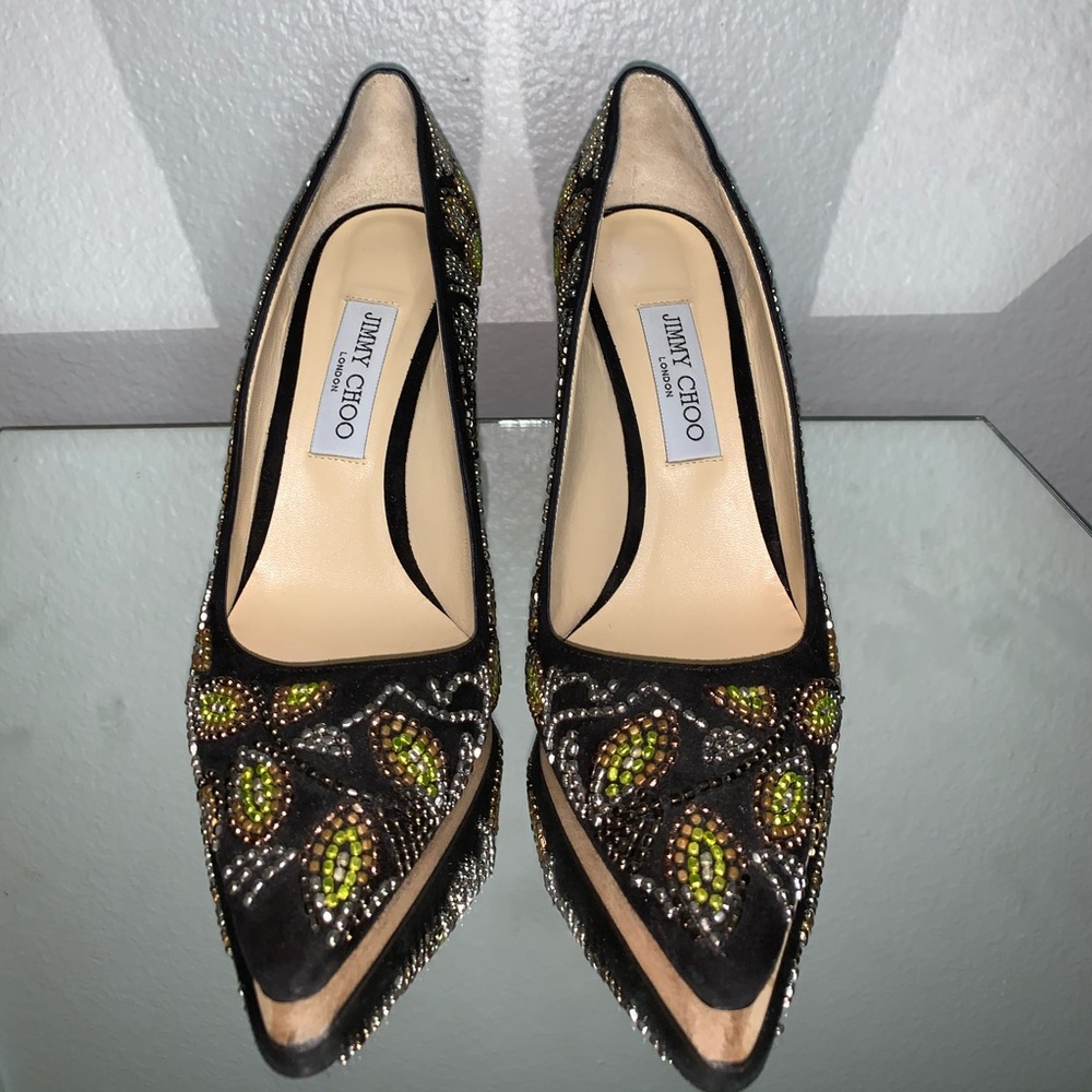 Bead Embellished Jimmy Choo Heels